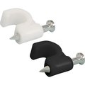 Quest Technology International Cable Clip W/Nail, 100Pk - White, Rg-59 VCC-1101